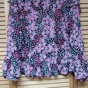 Nanette Lepore Black Floral Blouse